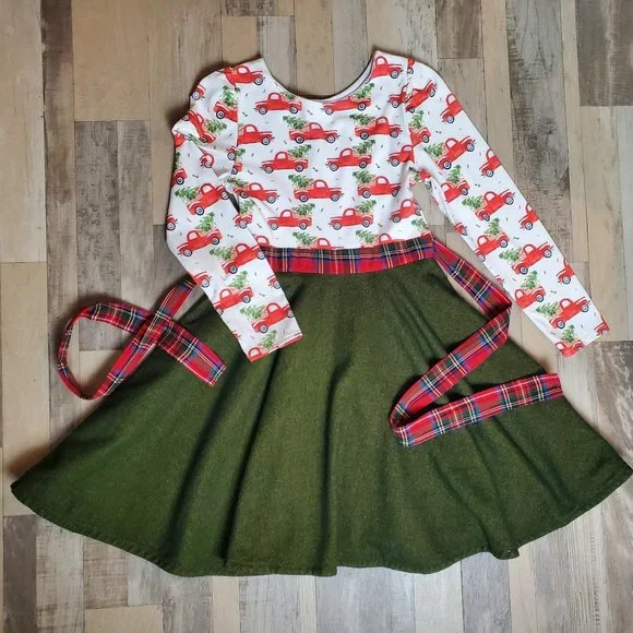 On Tucker Lane | Dresses | Girls Size 2y On Tucker Lane Christmas Dress |  Poshmark